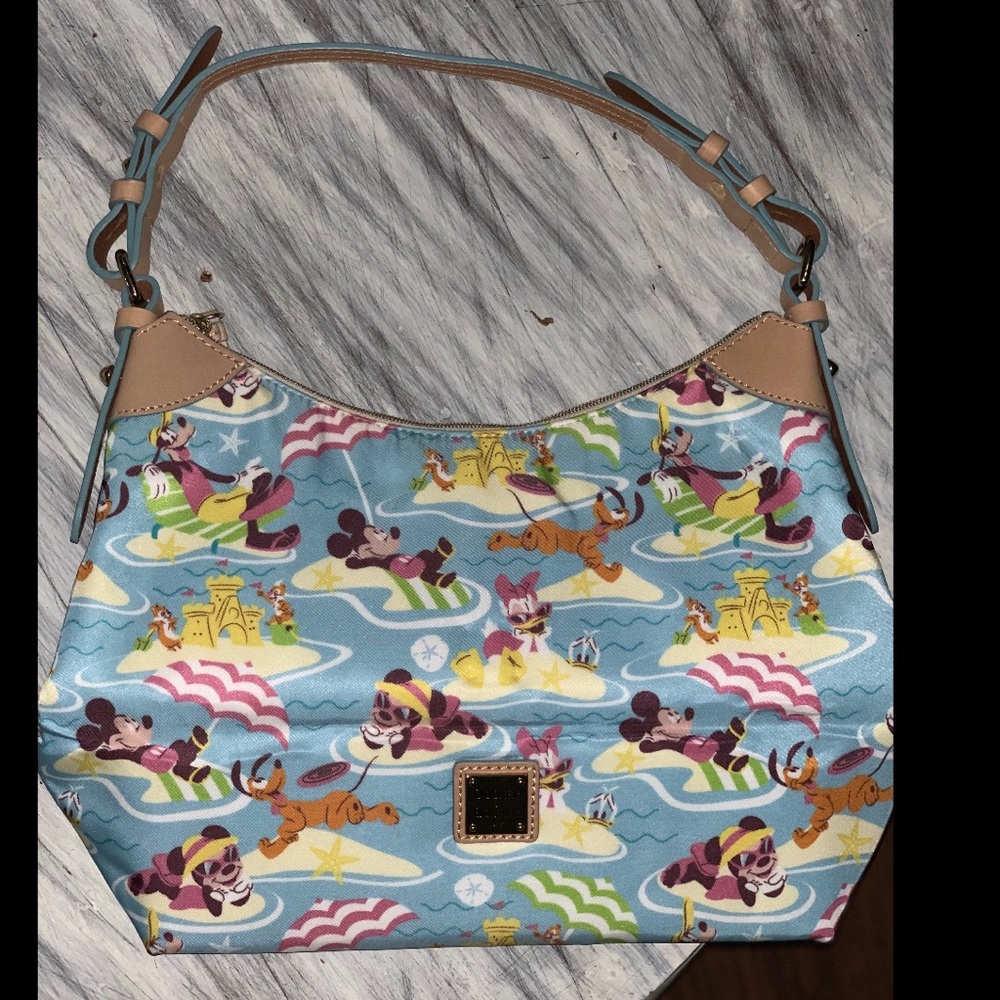 Dooney and Bourke Beach Print hobo satchel